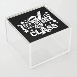 Sassiest In Class Cute School Student Girly Quote Acrylic Box