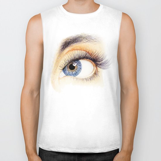 An eye Biker Tank