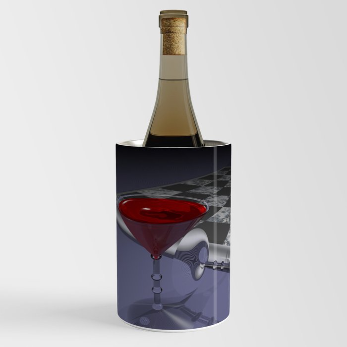 WINE GLASS POV RAY TRACING CGI 8000x6000 Pixels 32 bit Color Palette Wine Chiller by calcpage