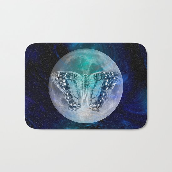 MOON BUTTERFLY Bath Mat