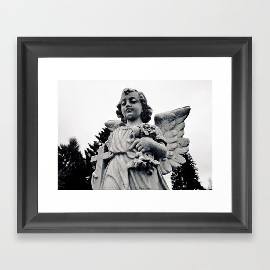 Child angel Framed Art Print