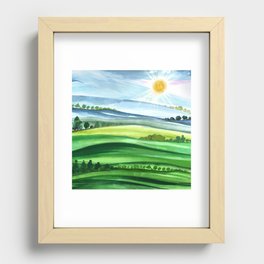 Colorful Landscape 3 Recessed Framed Print