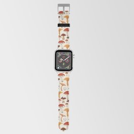 Mushroom Medley Pattern - Neutral Apple Watch Band