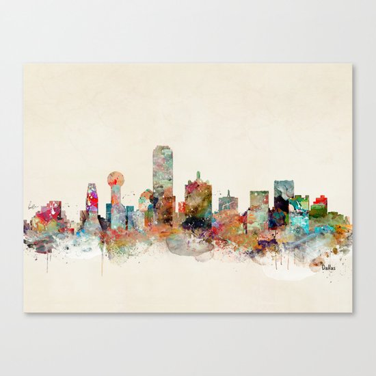 dallas texas Canvas Print