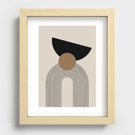 Dara - Mid Century Modern Abstract Art Recessed Framed Print