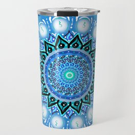 Blue mandala Travel Mug