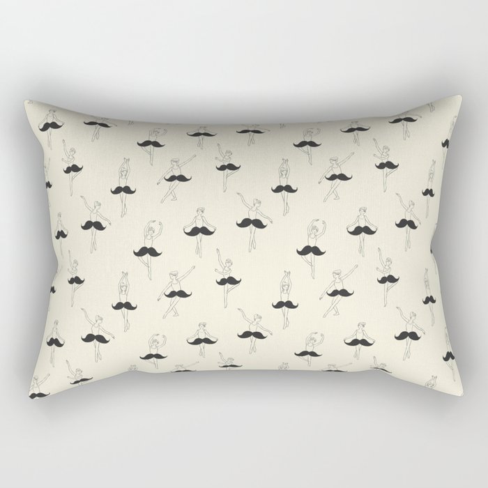 Society6 ケース The Ballet of Mustache by Ilovedoodle The Ballet of Mustache Throw Pillow by ilovedoodle | Society6