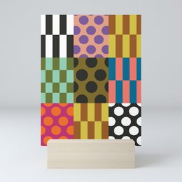 Colorful Checked Patterns \\  Mini Art Print