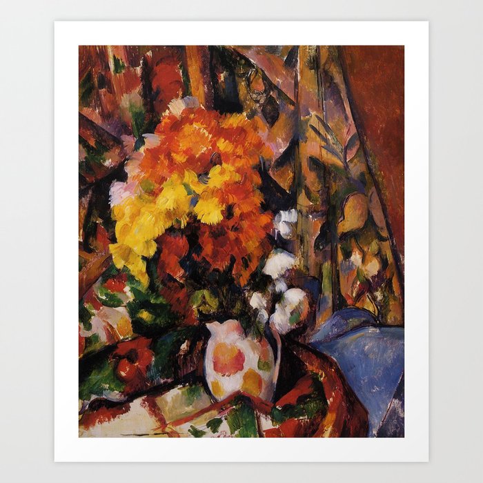 Paul Cezanne Flowers in a Vase 1896 Art Print