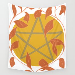 Autumn Pentagram Wall Tapestry