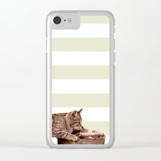 Cat Play Clear iPhone Case