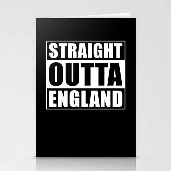Straight Outta England Stationery Cards