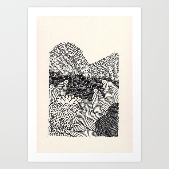 Mini Mountain Art Print