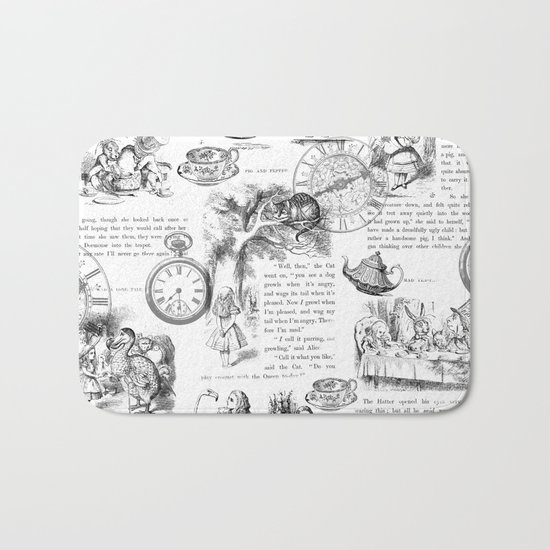Alice in Wonderland - Pages Bath Mat