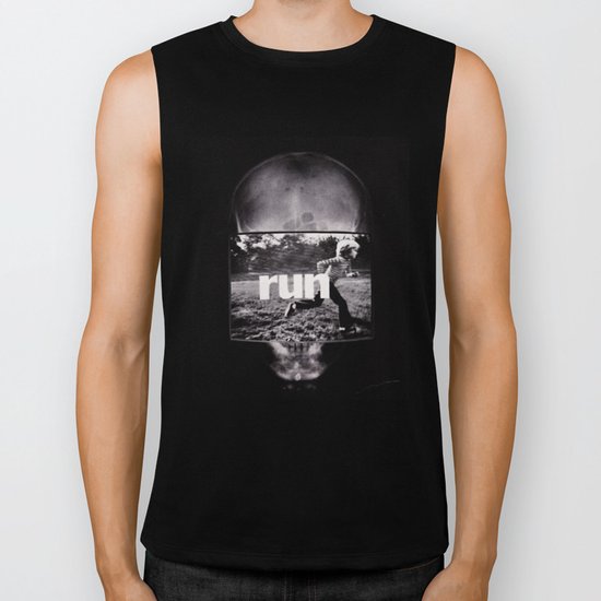 r u n (ANALOG zine) Biker Tank