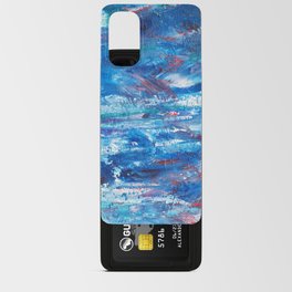Abstract Blue Flow Android Card Case