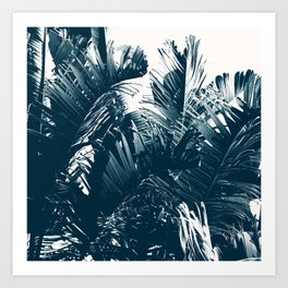 Cyan Palm #2 Art Print