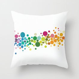 Colorful dots Throw Pillow