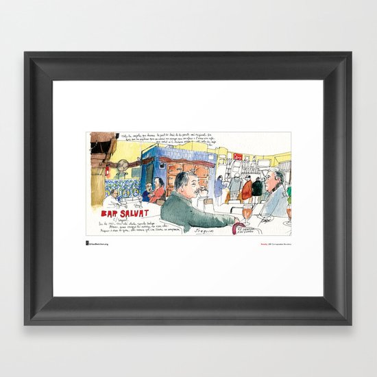 Swasky, “Plaça Joan Peiro” Framed Art Print