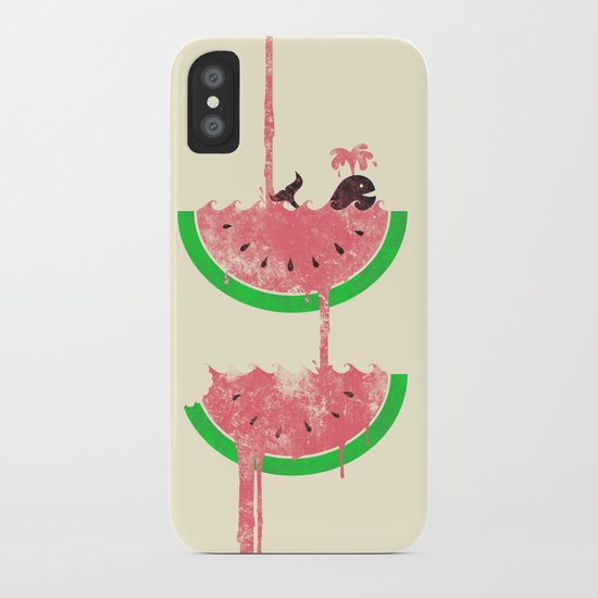 watermelon falls iPhone Case