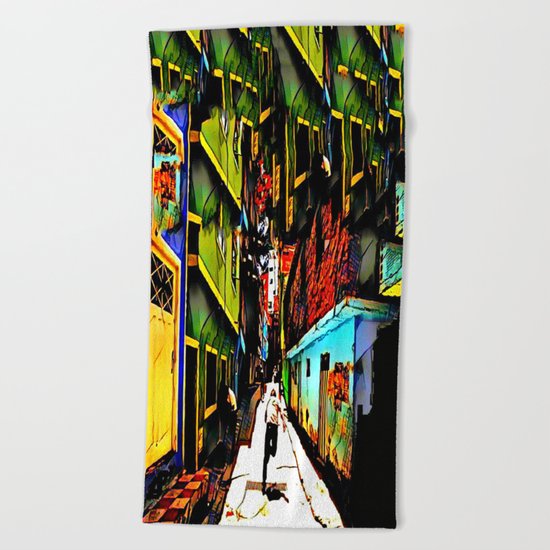 Run! Beach Towel