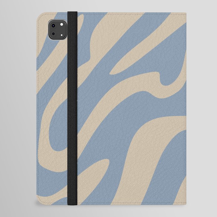 18 Abstract Liquid Swirly Shapes 220725 Valourine Digital Design iPad Folio Case