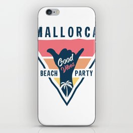 Mallorca beach party iPhone Skin