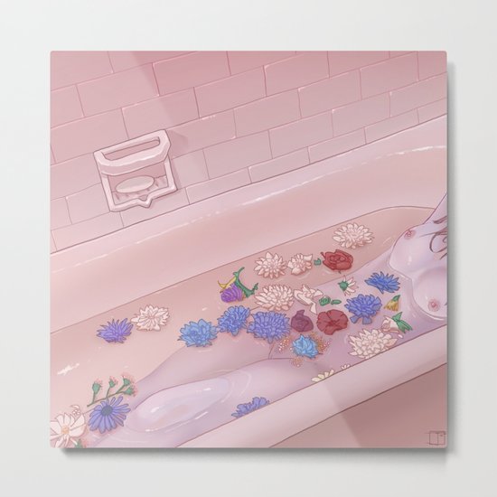 Flower Bath 9 Metal Print