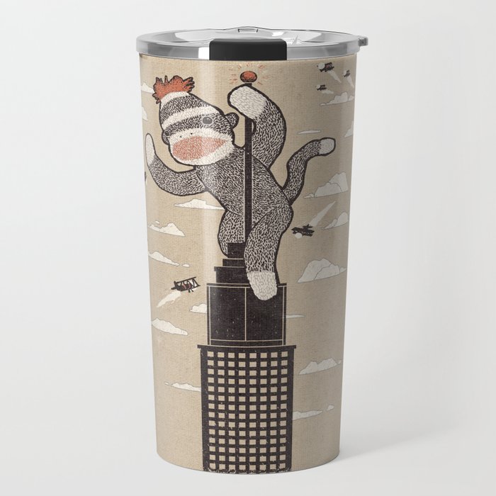 Sock Monkey Travel Mug by rnlynam | Society6 Sock Monkey Travel Mug by rnlynam | Society6
