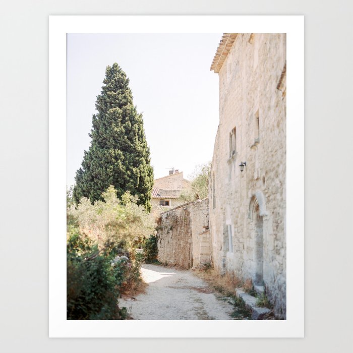 The coastal village of Villefranche sur mer in the French Riviera on film, Fine Art Travel Photography Art Print by Michelle Wever