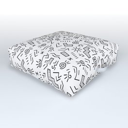New Mexico on My Mind (White) Outdoor Floor Cushion