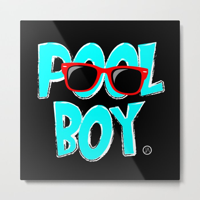 Pool Boy Metal Print
