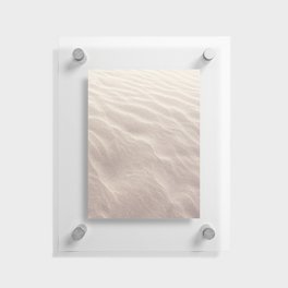 Soft sunset sand pattern art print - mindfulness on the beach - nature and travel photography Floating Acrylic Print