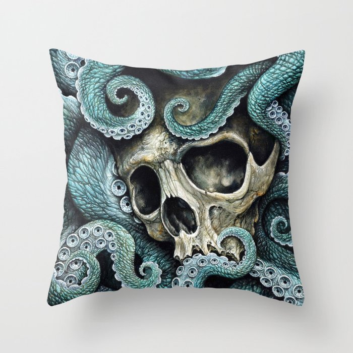 Please my love, don't die so far from the sea... Throw Pillow