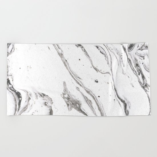 Minimalist marble Beach Towel
