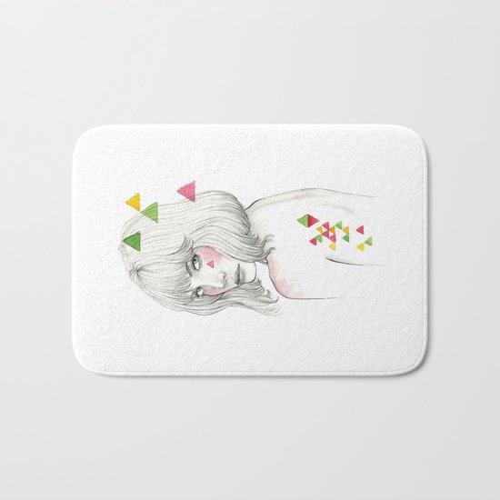 Color geometry Bath Mat