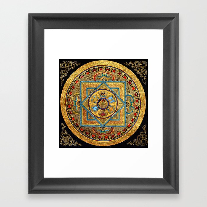 Buddhist Hindu Mandala 23 Framed Art Print