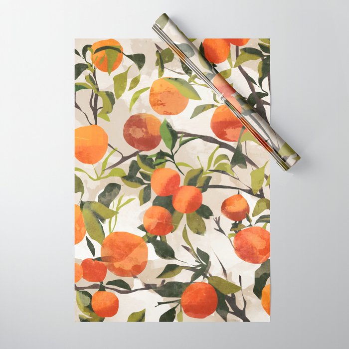 Oranges Wrapping Paper