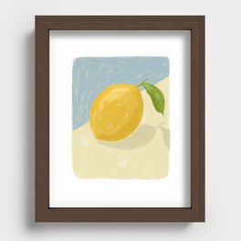 The Lemon Recessed Framed Print