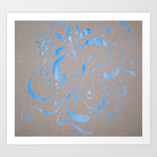 marbled design Art Print