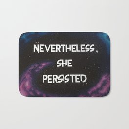 Nevertheless Bath Mat | Nevertheless, Sciencemarch, Pink, Abstract, Acrylic, Shepersisted, Painting, Galaxy, Elizabethwarren 