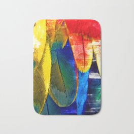Close Chromatic Feathers 1. For Feather & Bird Lovers. Bath Mat | Bird, Animal, Graphicdesign, Colors, Texture, Illustration, Feather, Colorful, Abstract, Birds 