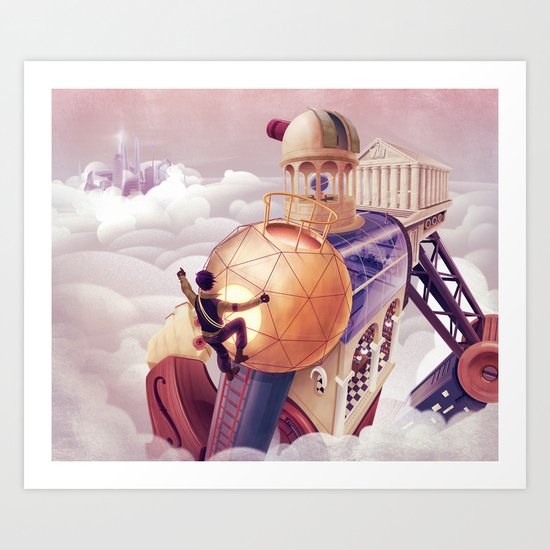 Shoulders of Giants Art Print