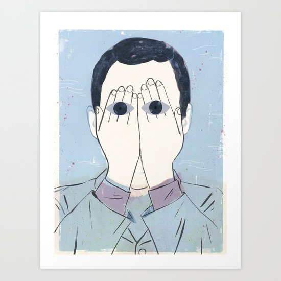 "The Trouble With Scientists" by Carmen Segovia for Nautilus Art Print