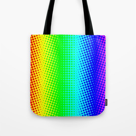 RAINBOW COLOR DOT Tote Bag