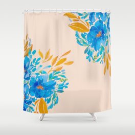 Farmhouse Country Floral   Shower Curtain