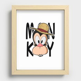 STRAWHAT MONKEY Recessed Framed Print