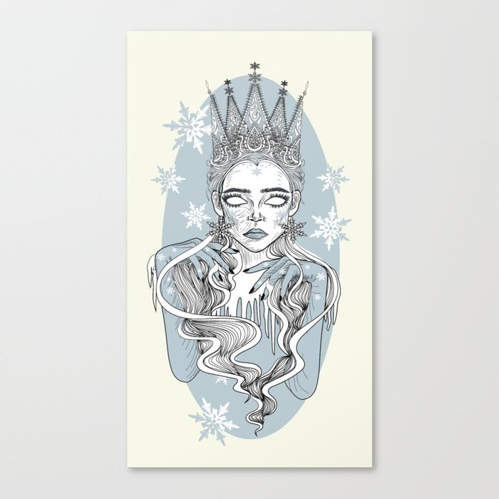 Ice Queen Snow Queen Canvas Print By Lulu8g8 Society6