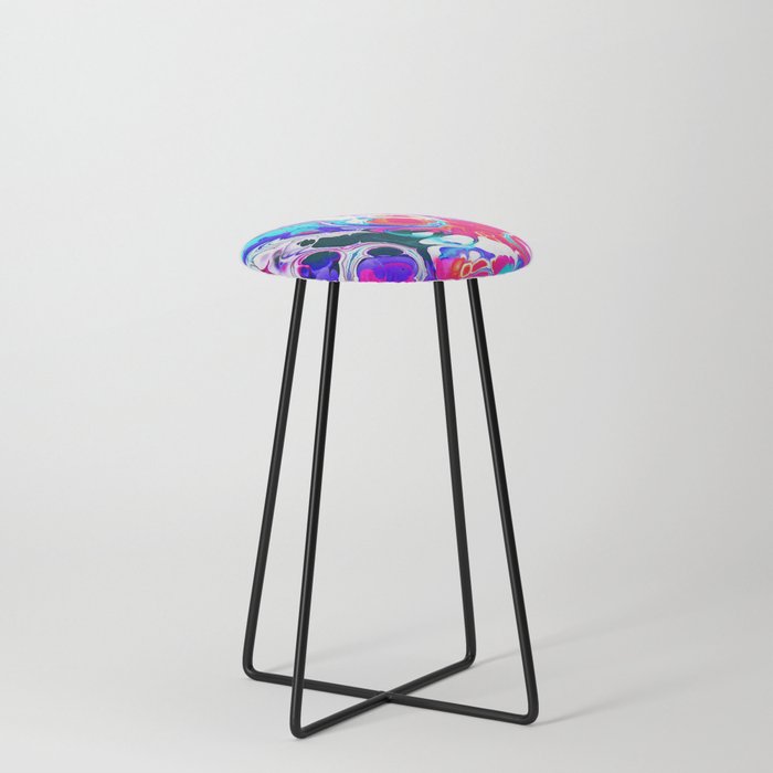 Funky Marble 1 Counter Stool