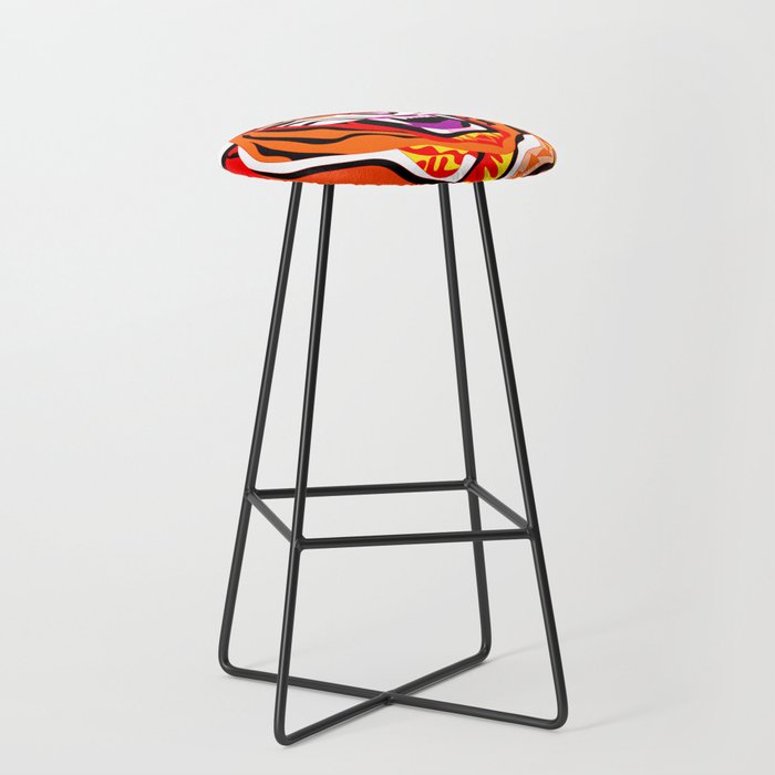 the bengal tiger, happy chinese new year, lunar year of the tiger  Bar Stool